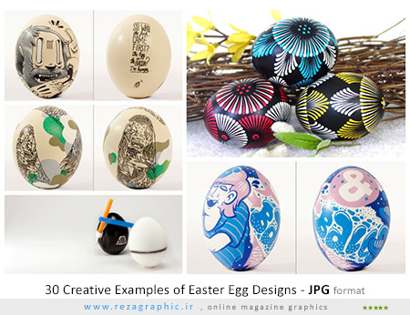 30 نمونه خلاقانه طراحی تخم مرغ برای عید